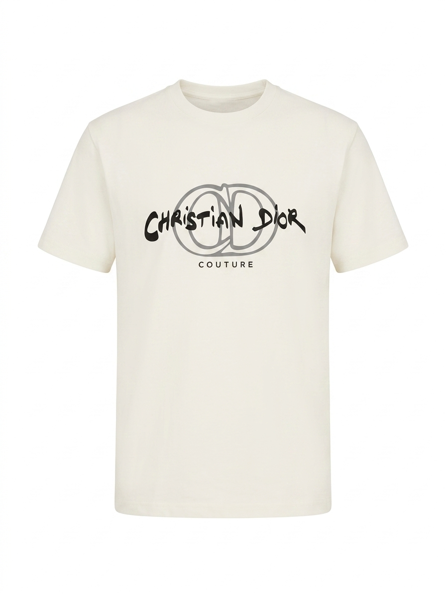 Dior  T-Shirt Cotton Fabric Made in Turkey