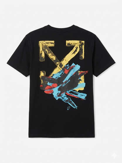 Off-White  T-Shirt Cotton Fabric Made in Turkey
