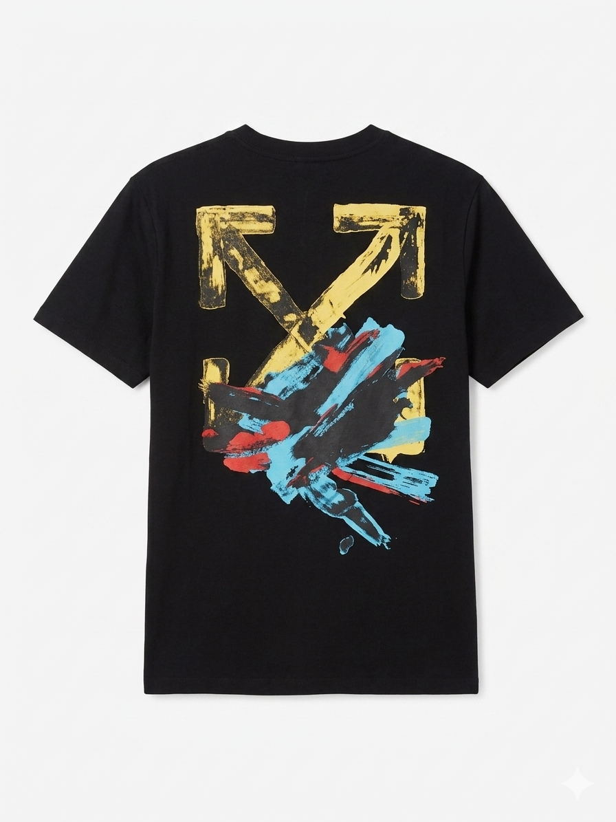 Off-White  T-Shirt Cotton Fabric Made in Turkey