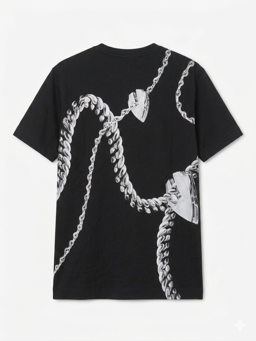 Burberry  T-Shirt Cotton Fabric Made in Turkey