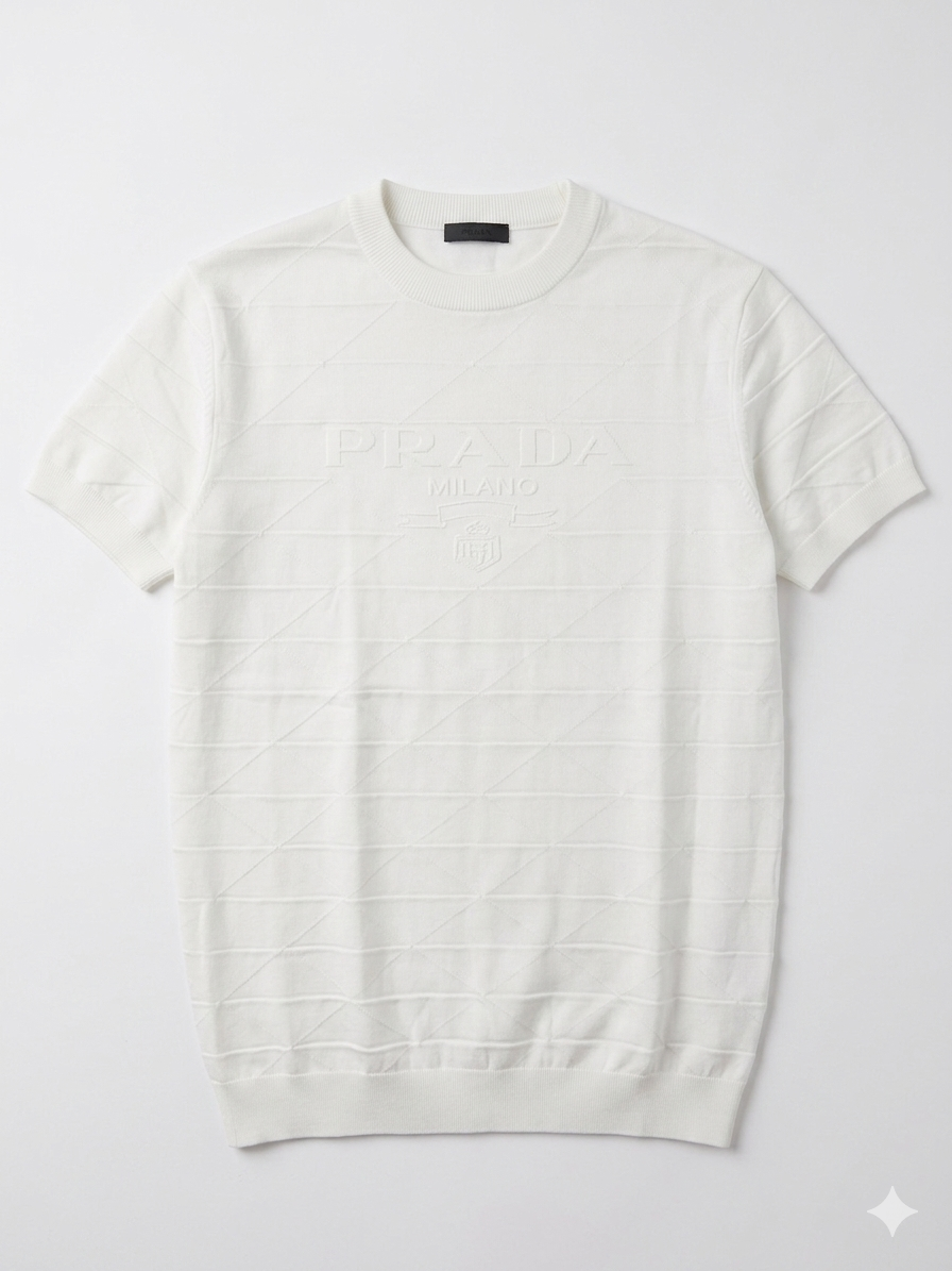 Prada Shirt  1:1 Grade Knitted Fabric Made in Turkey