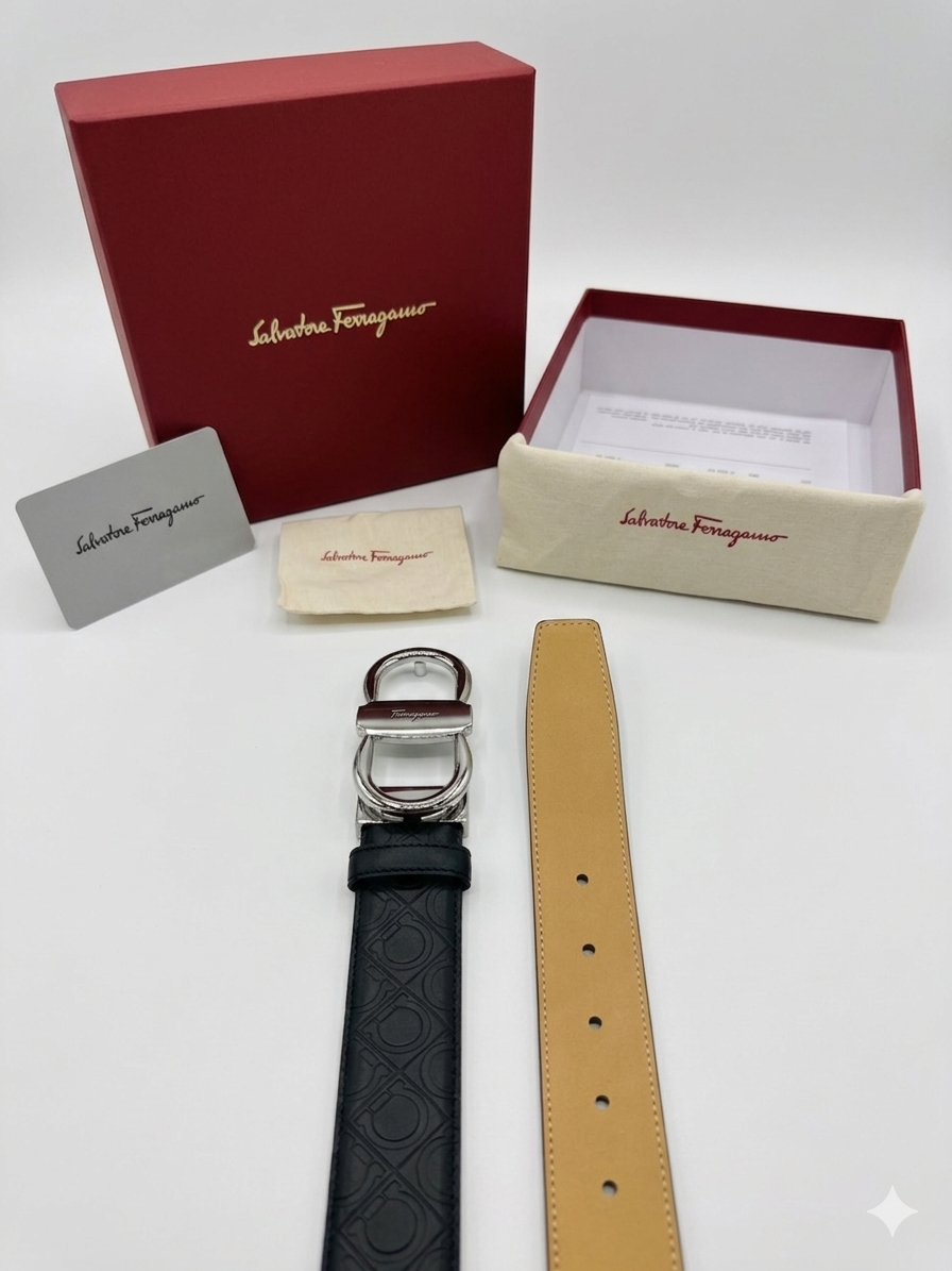 Ferragamo Logo Belt 1:1 Grade Quality