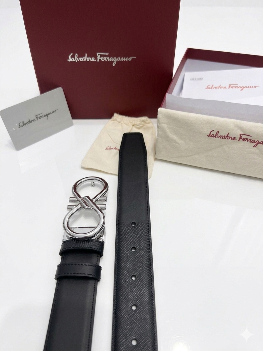 Ferragamo Logo Belt 1:1 Grade Quality