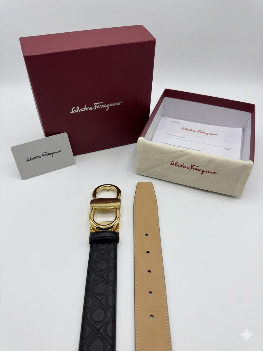 Ferragamo Logo Belt 1:1 Grade Quality