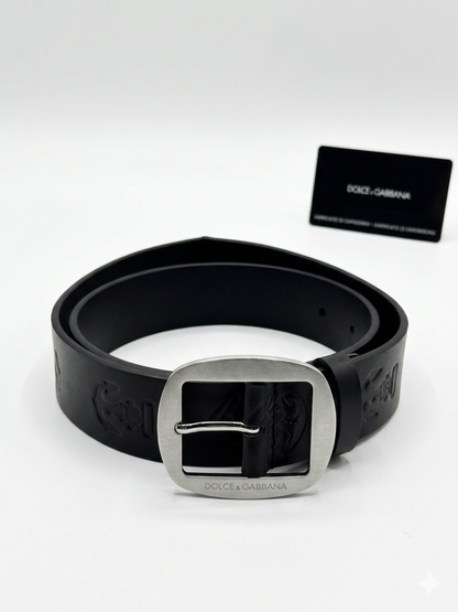 Dolce & Gabbana Embossed Anchor  Belt