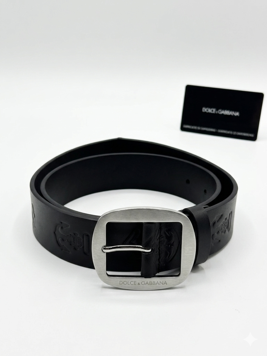 Dolce & Gabbana Embossed Anchor  Belt