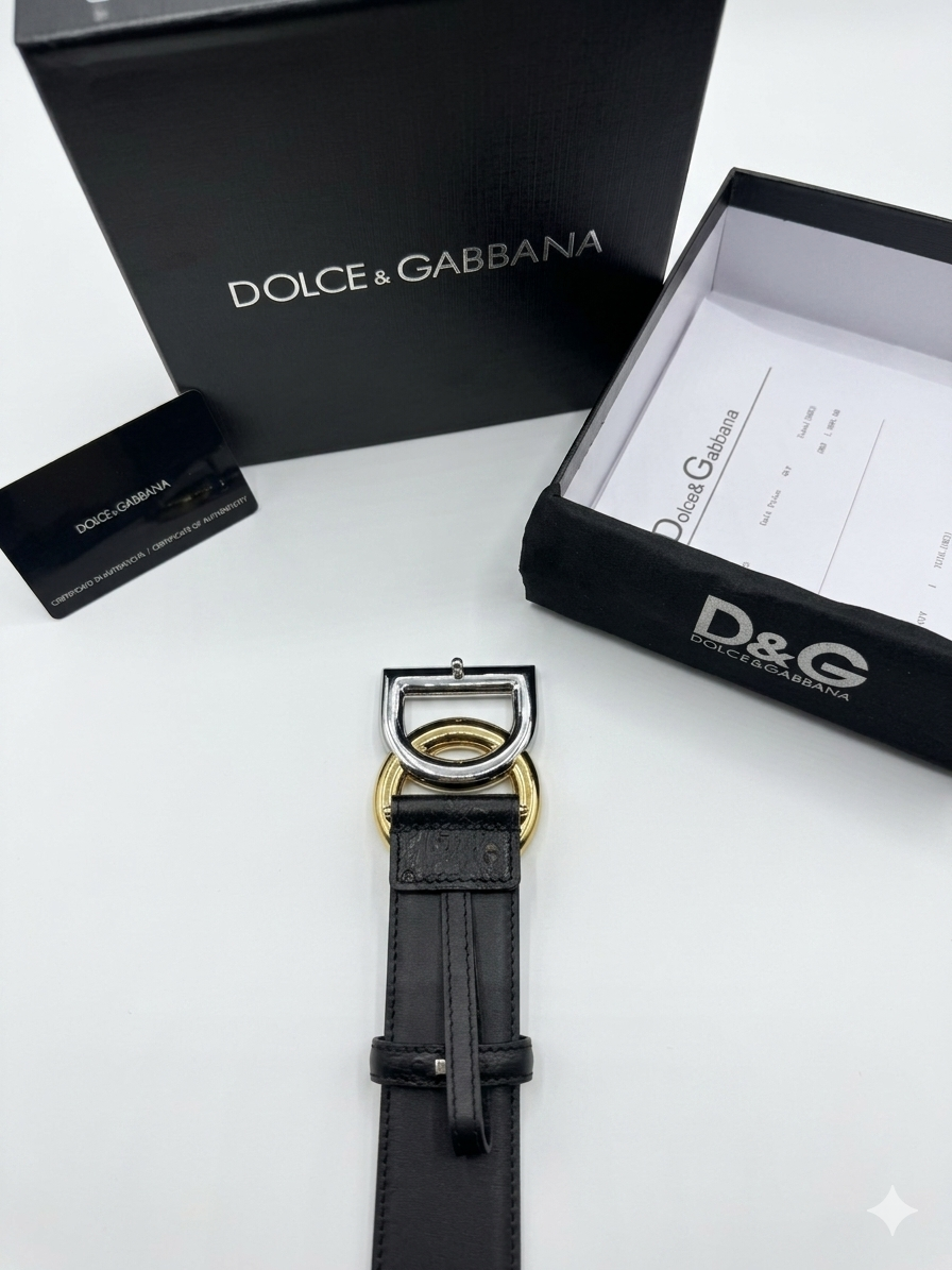 Dolce & Gabbana Mixed-Metal DG Logo