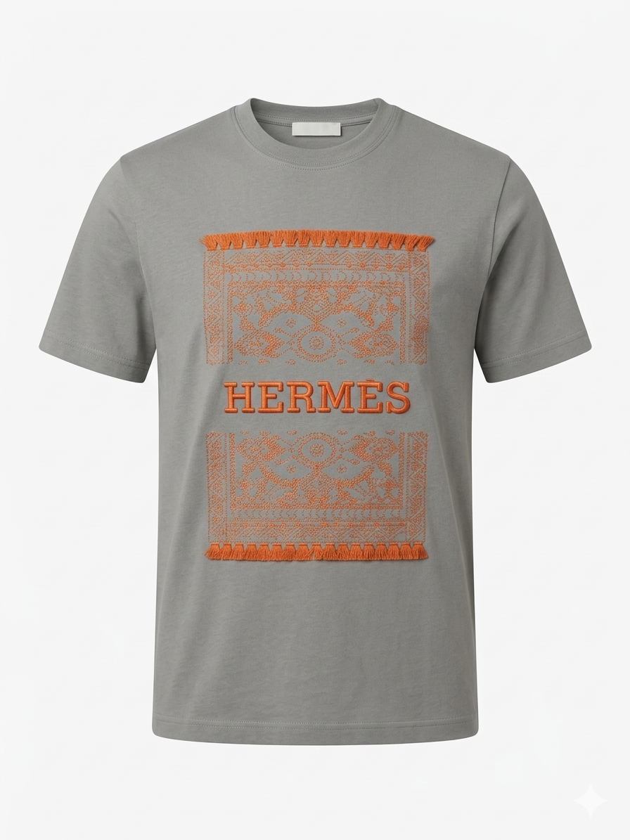 Hermès T-Shirt Cotton Fabric Made in Turkey