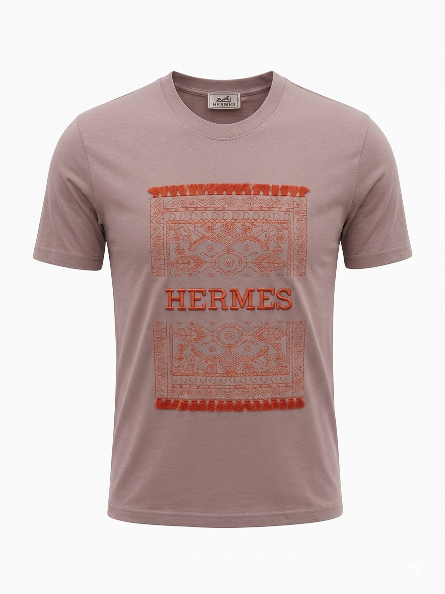 Hermès T-Shirt Cotton Fabric Made in Turkey