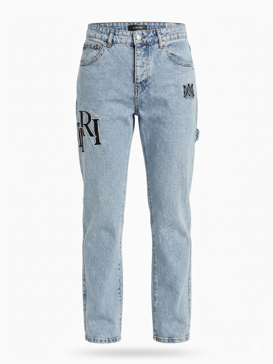Amiri Logo Graphic Utility Denim Jeans