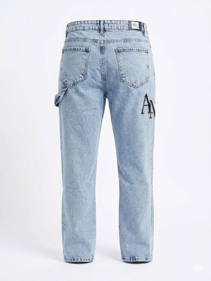 Amiri Logo Graphic Utility Denim Jeans