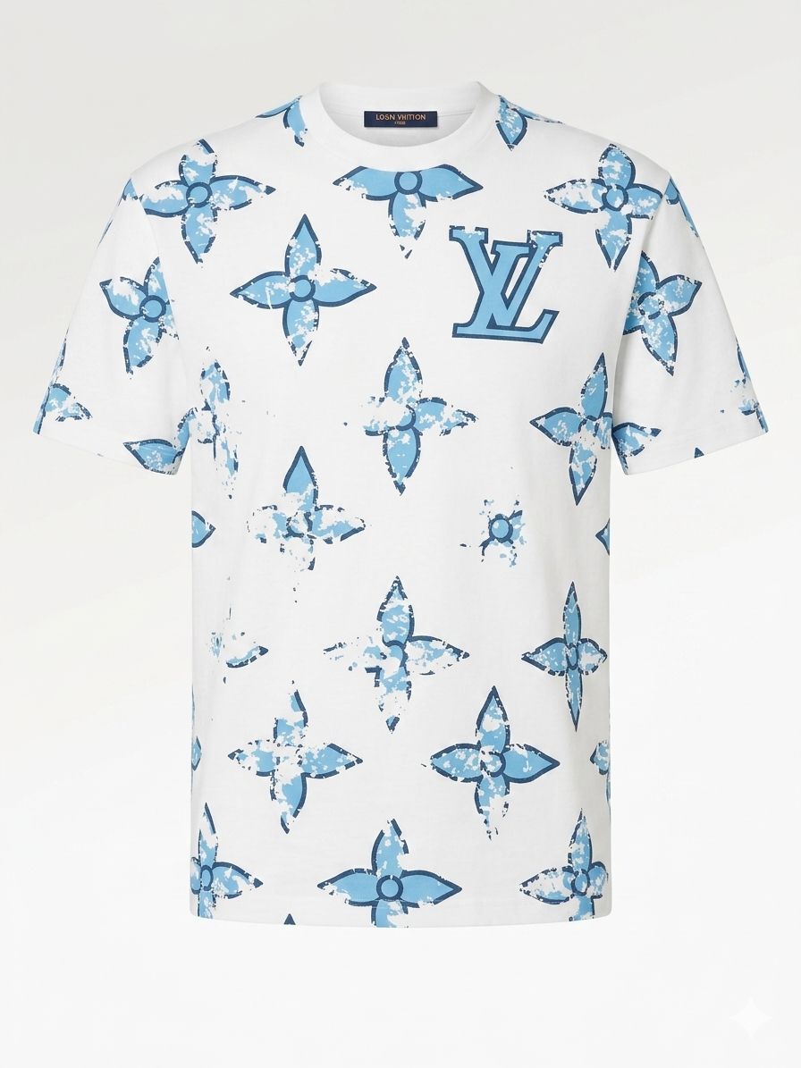 Louis Vuitton T-Shirt Cotton Fabric Made in Turkey