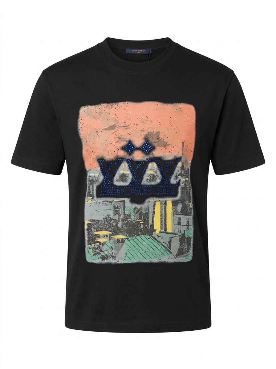 LOUIS VUITTON T-Shirt Cotton Fabric Made in Turkey