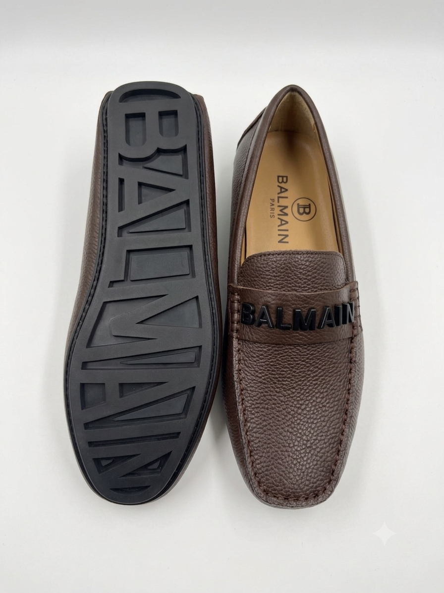 Balmain Paris Driving Loafers