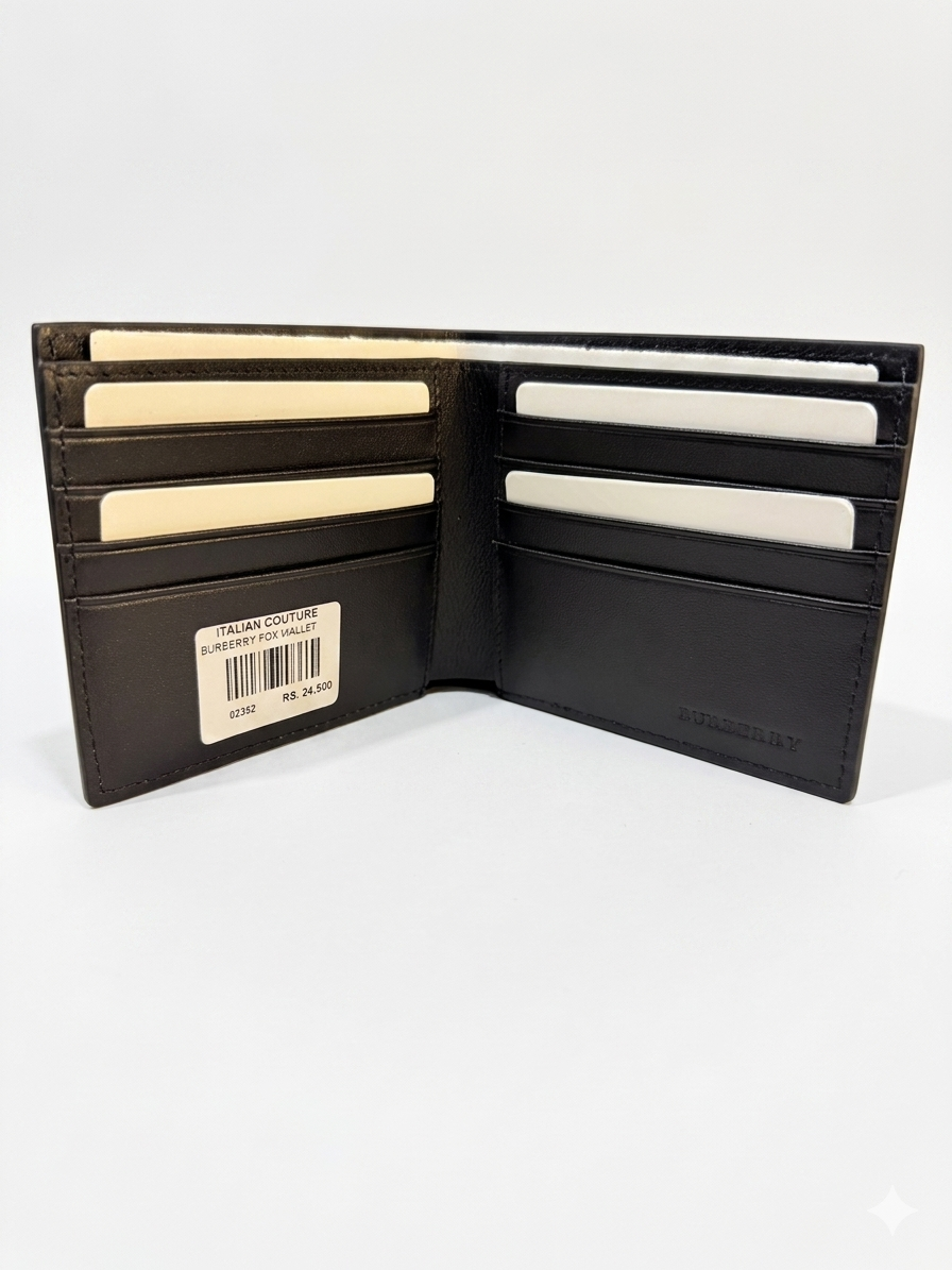 Burberry Check Saffiano Bifold Wallet 1 :1 Grade Quality