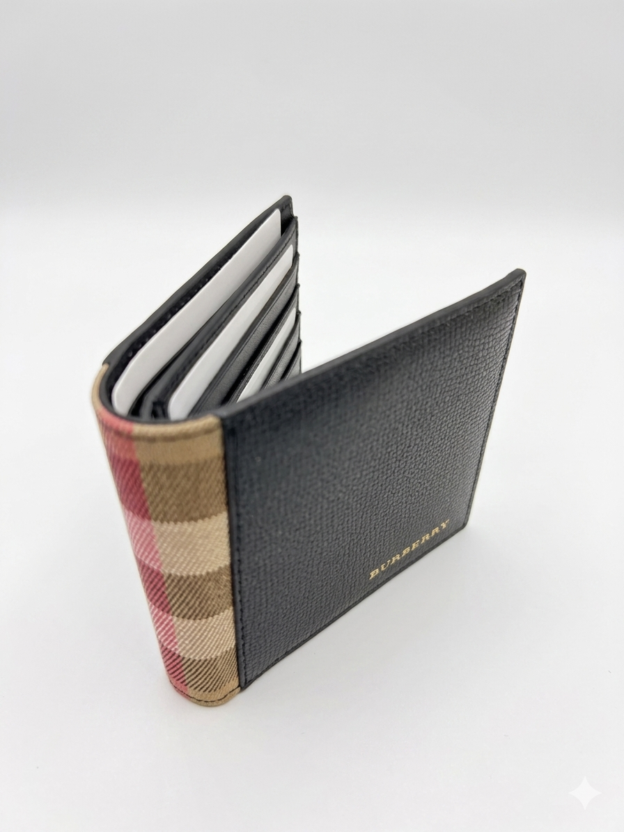 Burberry Vintage Check Bifold Wallet 1 :1 Grade Quality