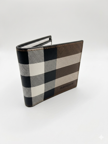 Burberry Two-Tone Exaggerated Check Bifold Wallet 1 :1 Grade Quality