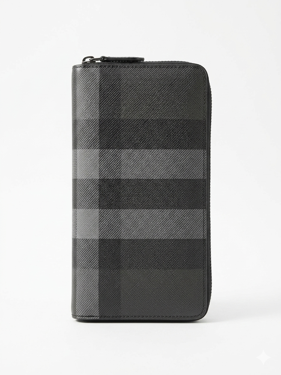 Burberry Check Continental Zip-Around Wallet 1 :1 Grade Quality