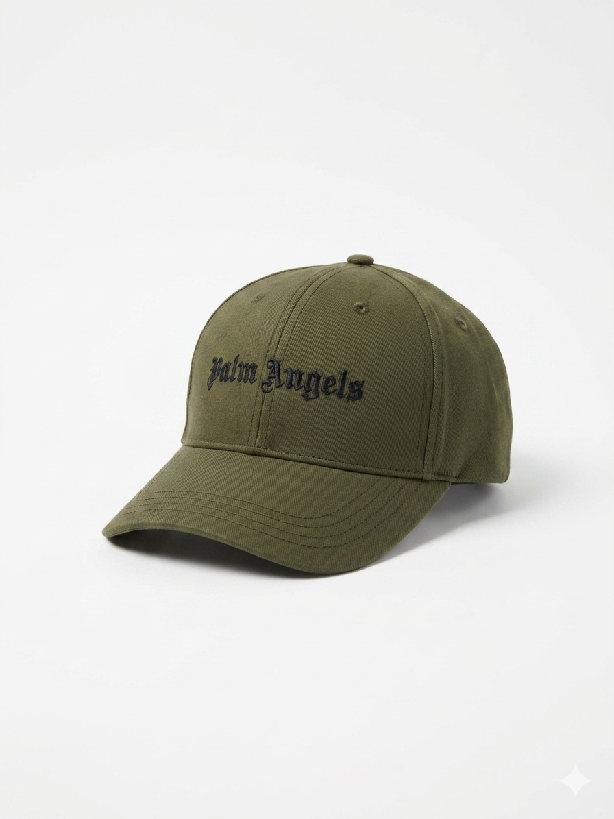 Palm Angels Gothic Logo Baseball Cap
