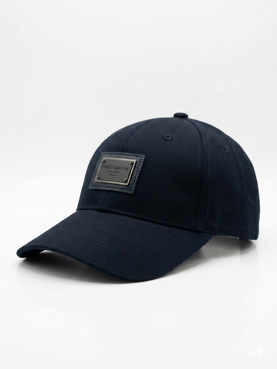 Dolce & Gabbana Milano Metal Plate Baseball Cap