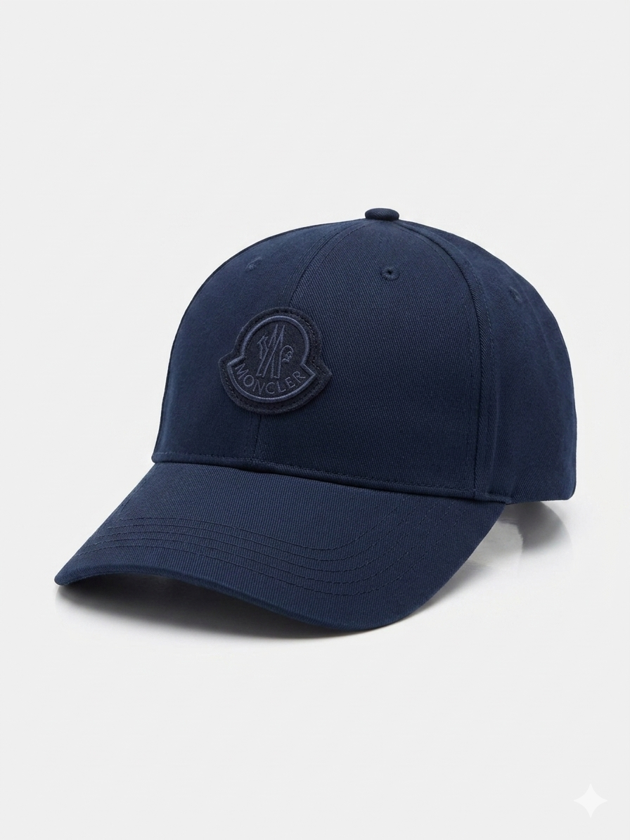 Moncler Tonal Felt Logo Baseball Cap