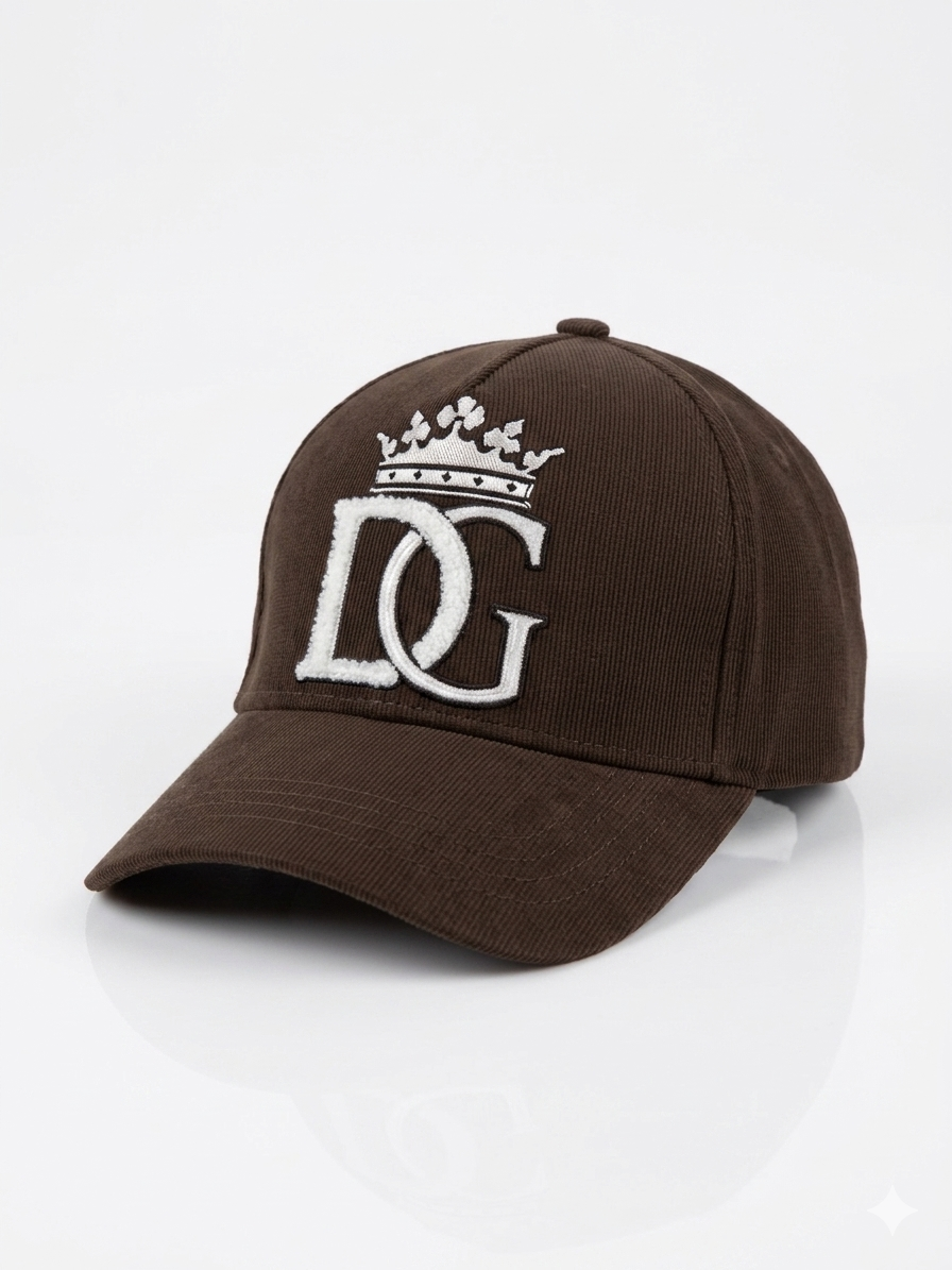 Dolce & Gabbana Crown DG Logo Corduroy Cap