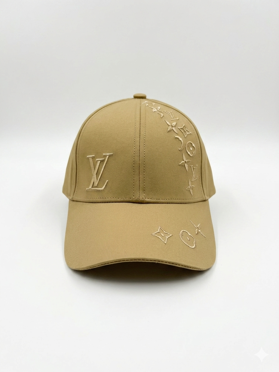 Louis Vuitton Scattered Monogram Motif Baseball Cap