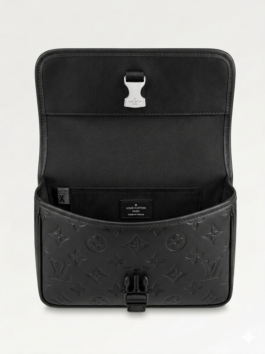Louis Vuitton Monogram Empreinte Black Messenger Bag