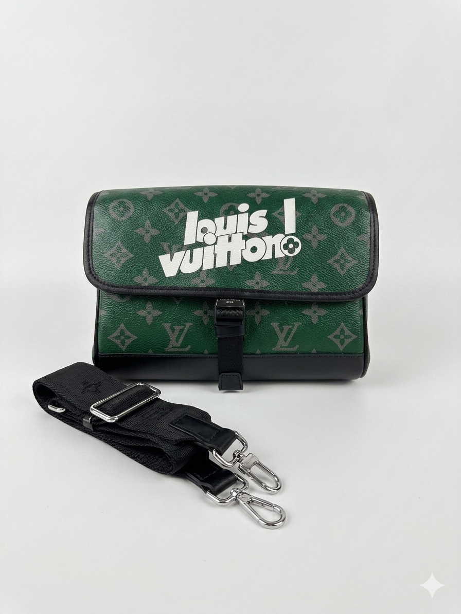 Louis Vuitton Monogram Graphic Green Messenger Bag