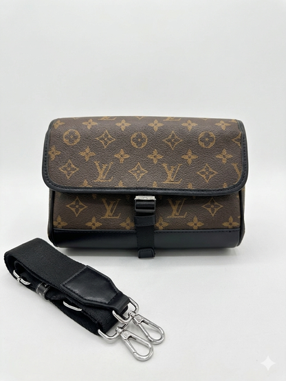 Louis Vuitton Monogram Macassar S-Lock Messenger Bag