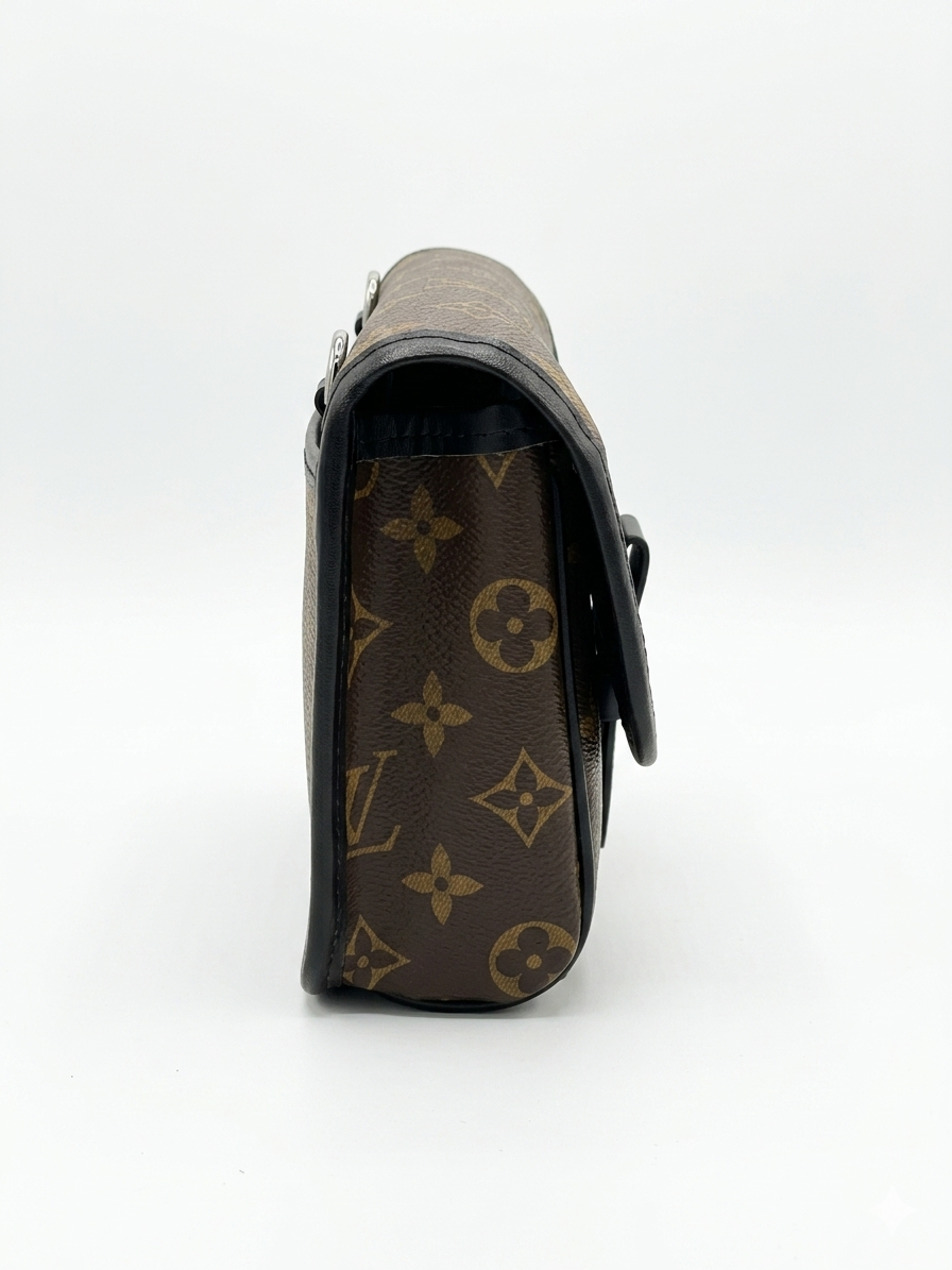 Louis Vuitton Monogram Macassar S-Lock Messenger Bag