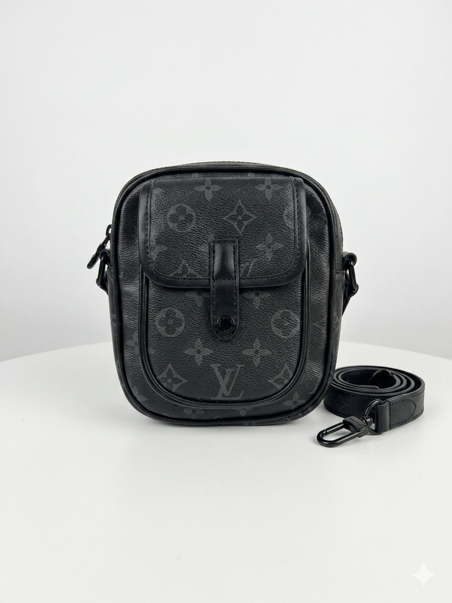 Louis Vuitton Monogram Eclipse Wearable Wallet Messenger Bag