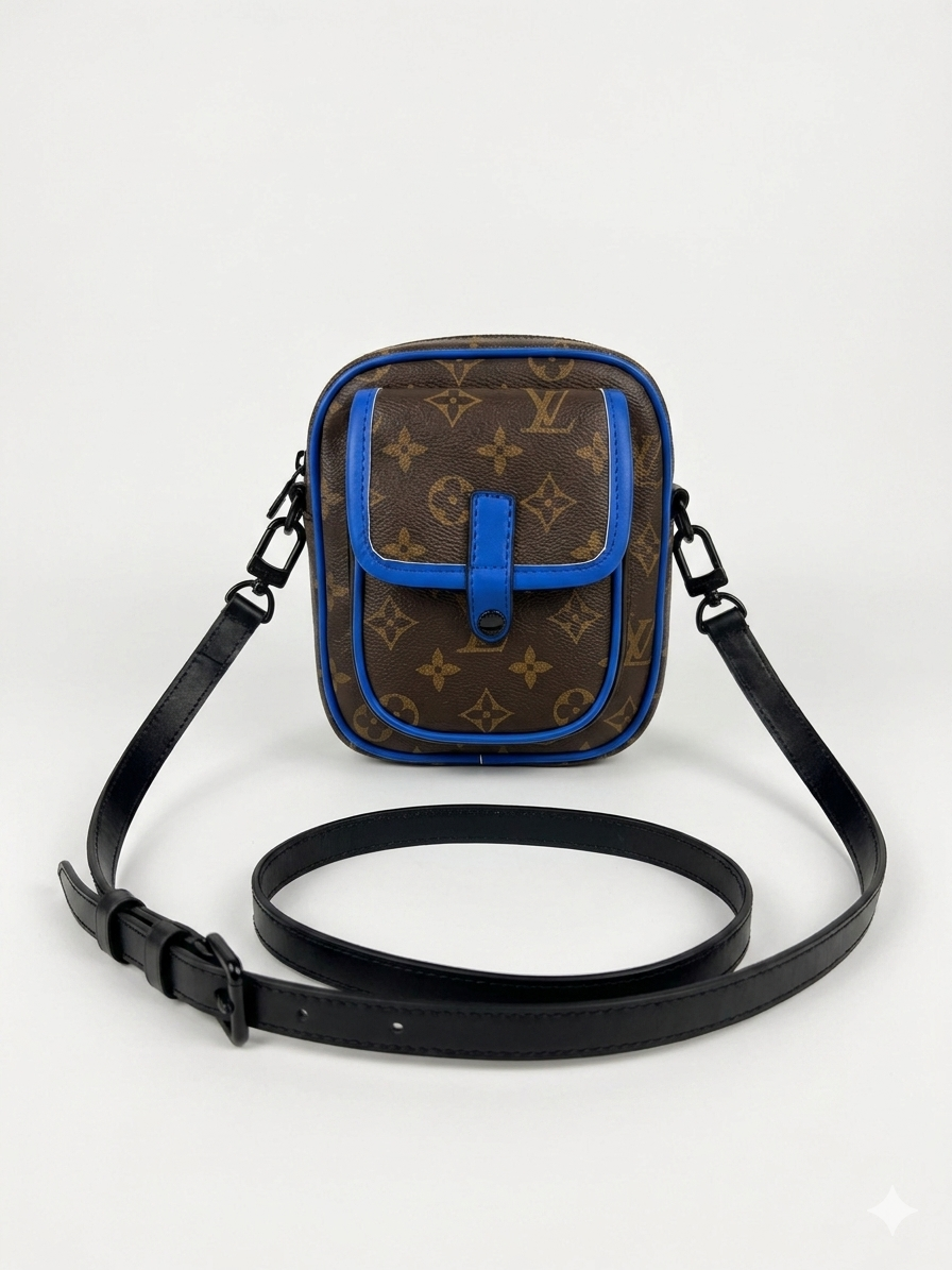 Louis Vuitton Monogram Macassar S-Lock Messenger Bag