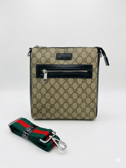 Gucci GG Supreme Web Strap Messenger Bag