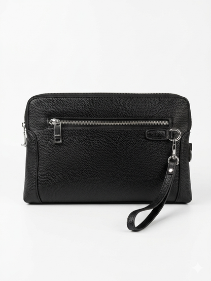 Hermès Embossed Horse & Carriage Wristlet Clutch