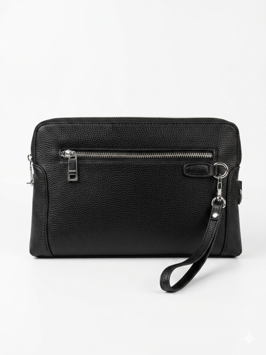Hermès Embossed Horse & Carriage Wristlet Clutch