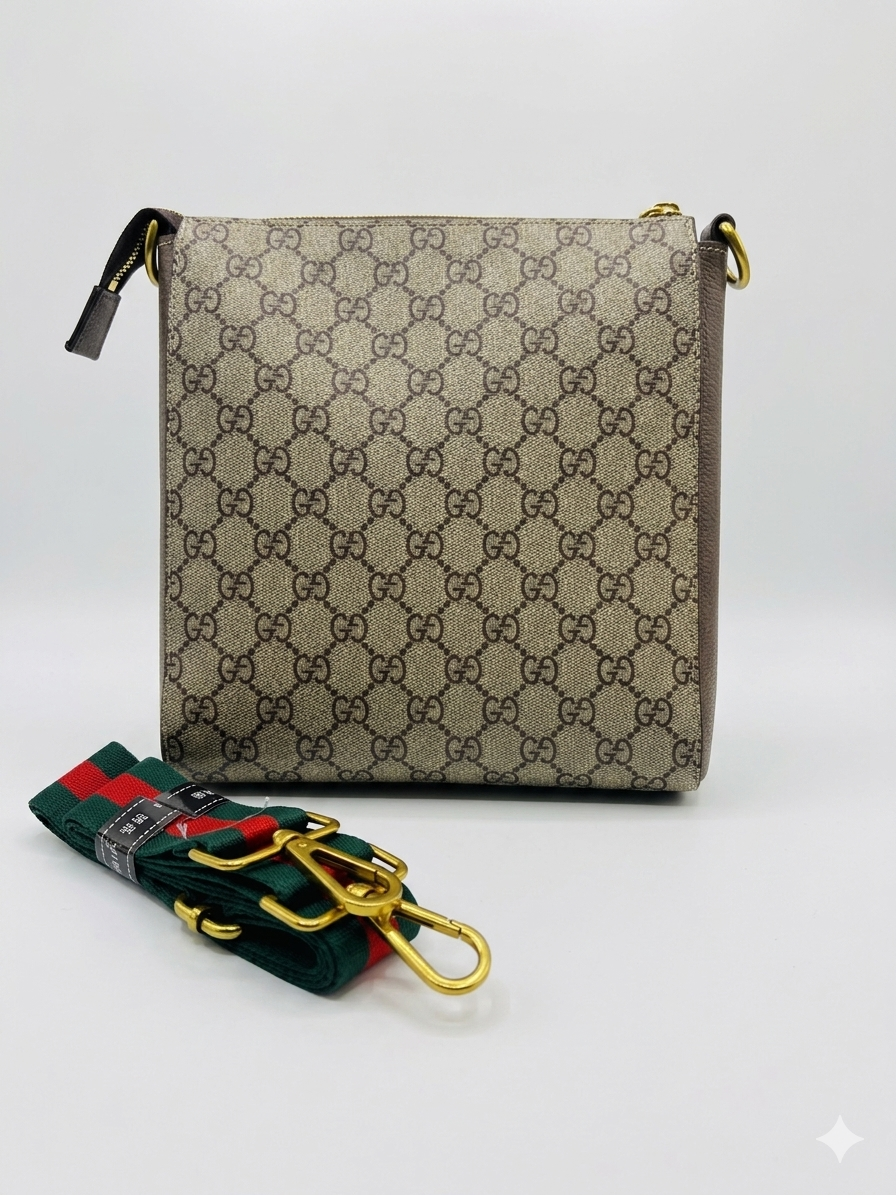 Gucci GG Supreme Tiger & Botanical Messenger Bag
