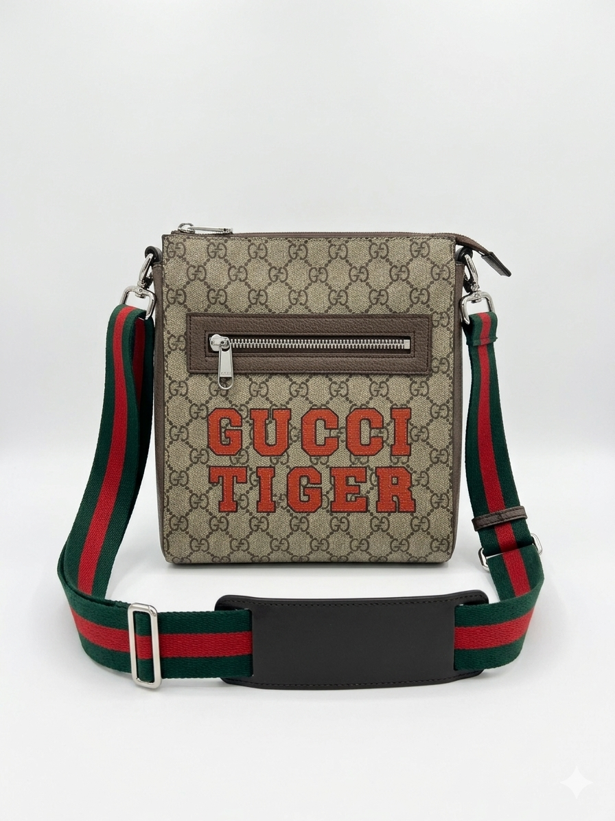 Gucci Tiger GG Supreme Messenger Bag