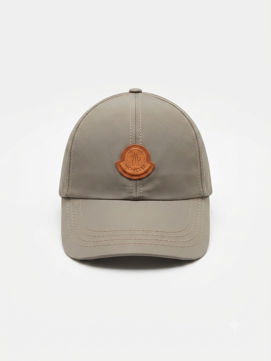 Moncler Leather Patch Baseball Cap
