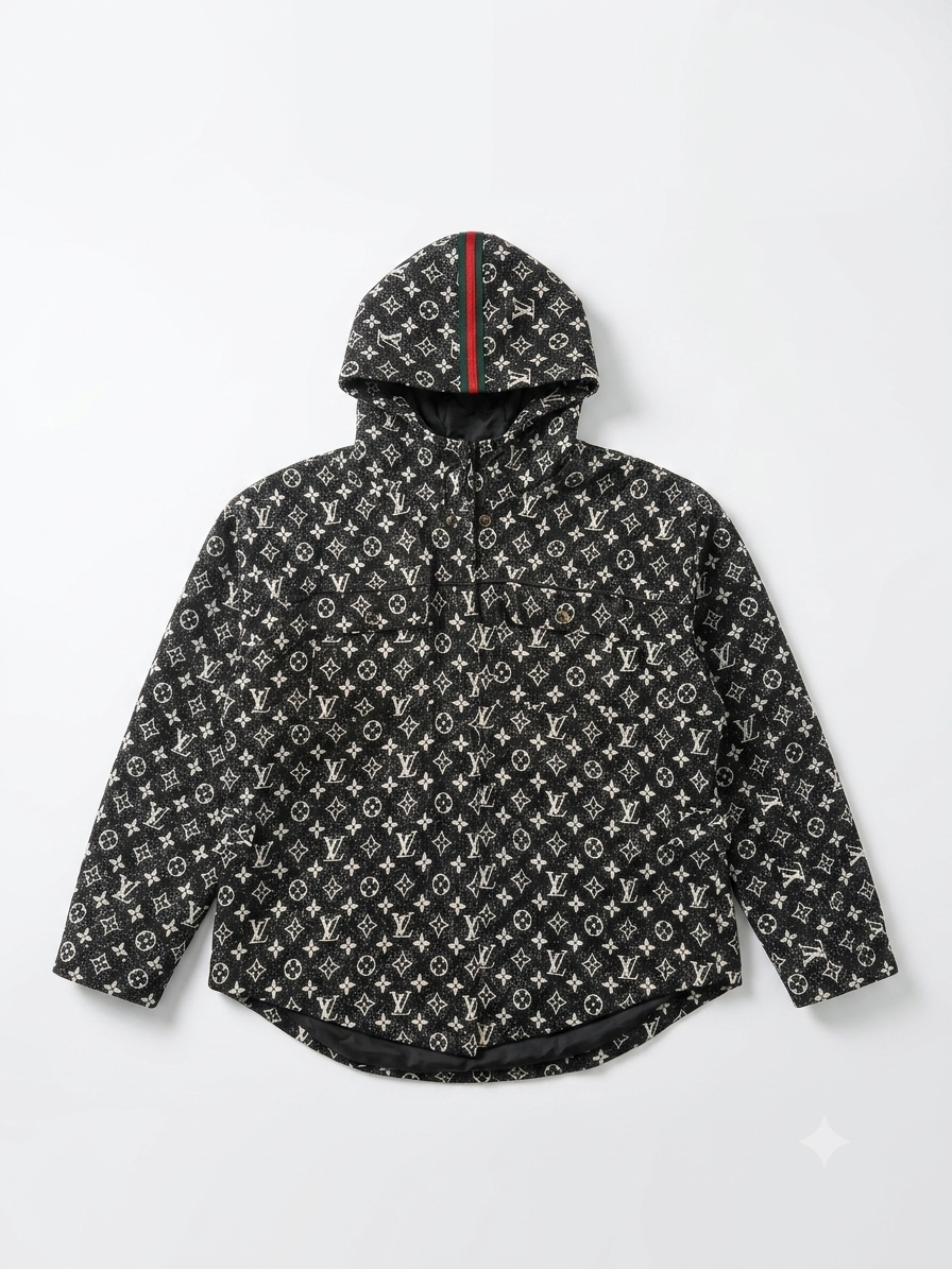 Monogram Statement Hooded Jacket