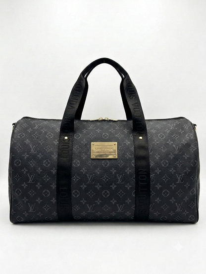 Louis Vuitton Monogram Eclipse Keepall Bandoulière Duffle Bag