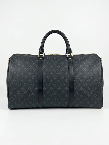 Louis Vuitton Monogram Eclipse Keepall Duffel Bag