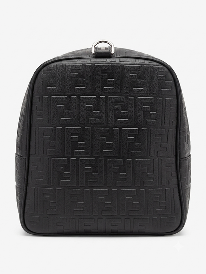 Fendi FF Motif Embossed Leather Duffel Bag
