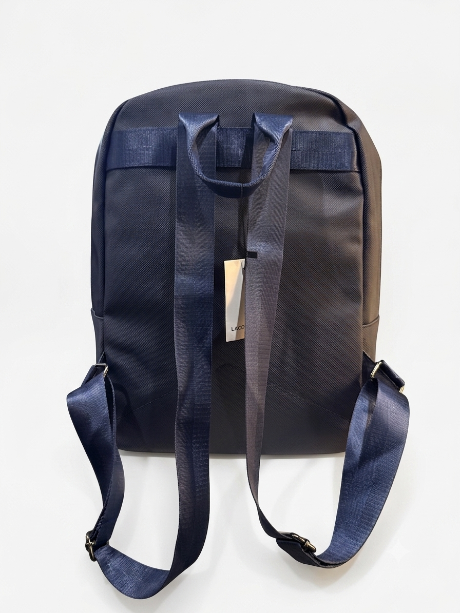 Lacoste Script Logo Canvas Backpack