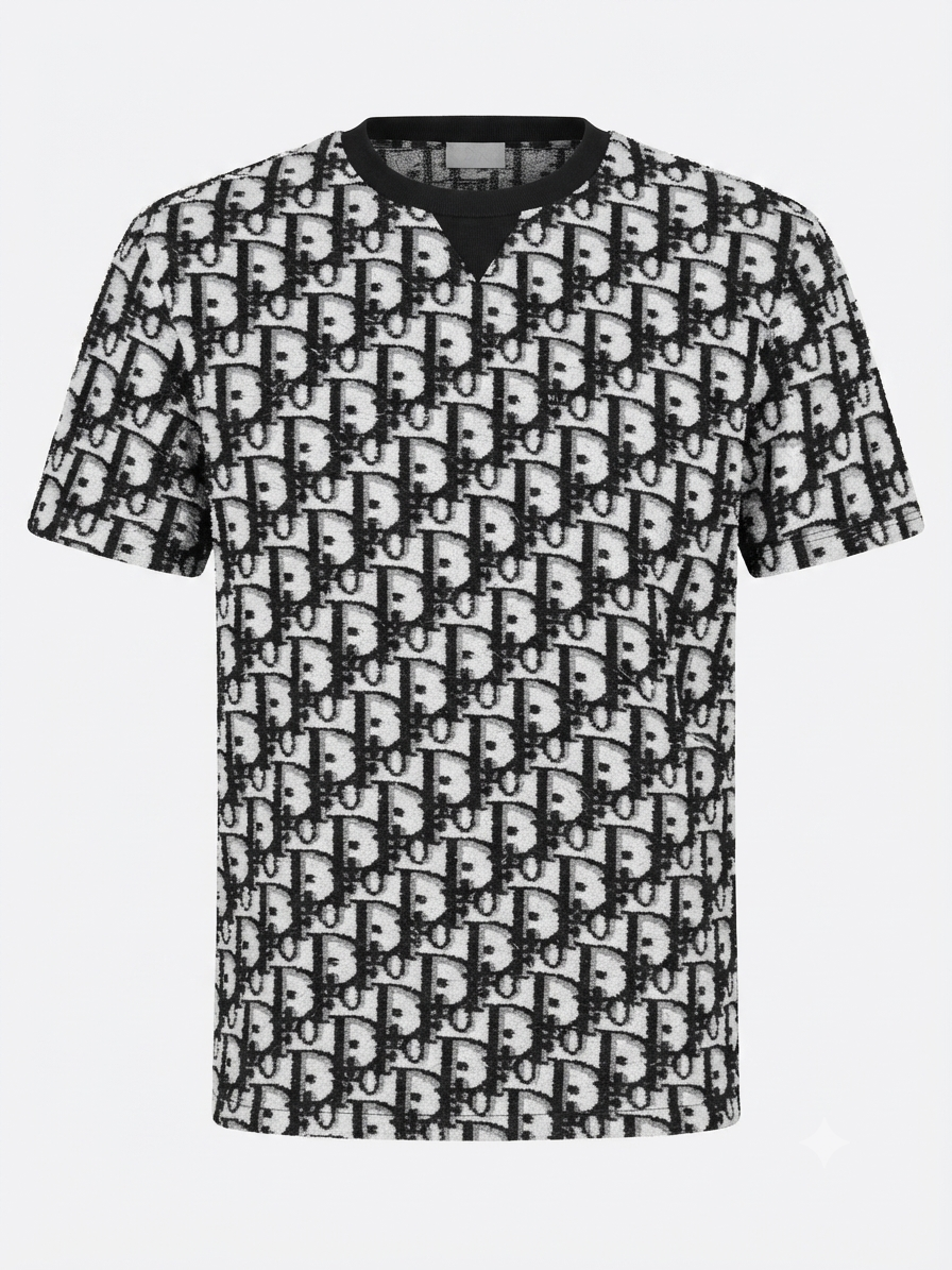 Dior Oblique Toweling Terry T-Shirt Made in China