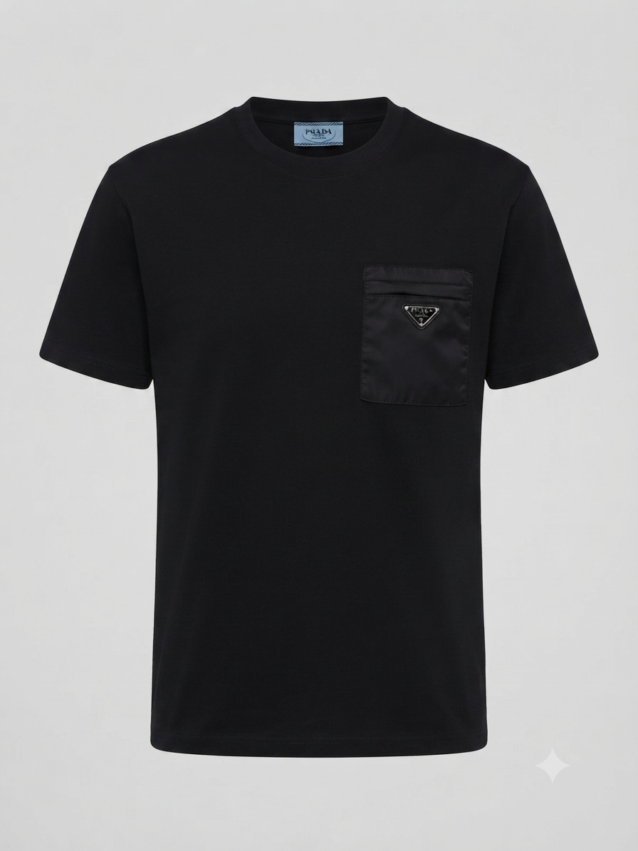 Prada Re-Nylon Pocket T-Shirt Made in China
