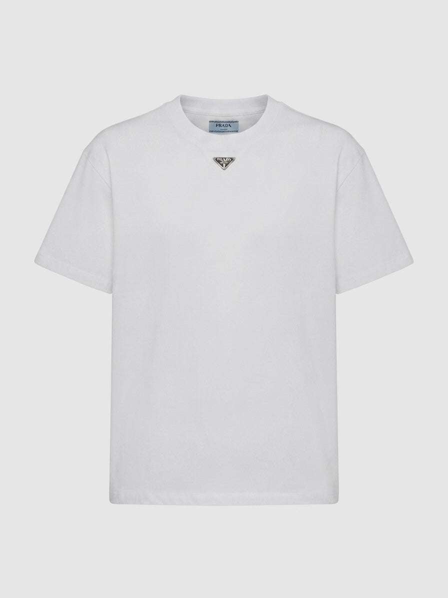 Prada Triangle Logo T-Shirt Made in China
